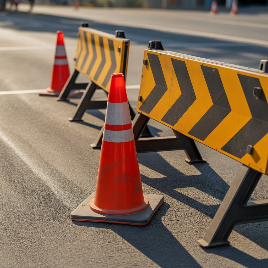 traffic cones & barricades